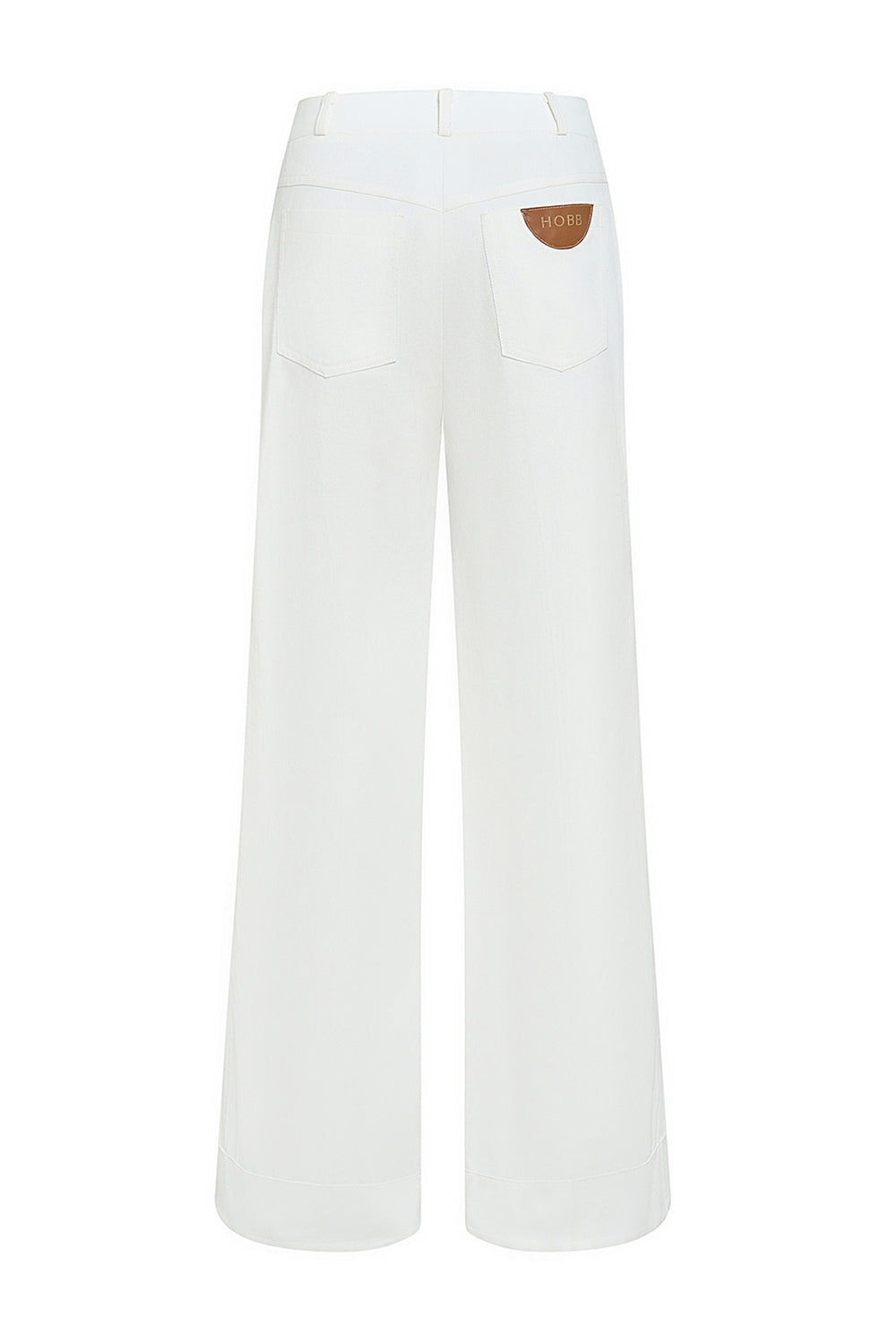 Feliz Straight Flared Denim Floor Length Pants