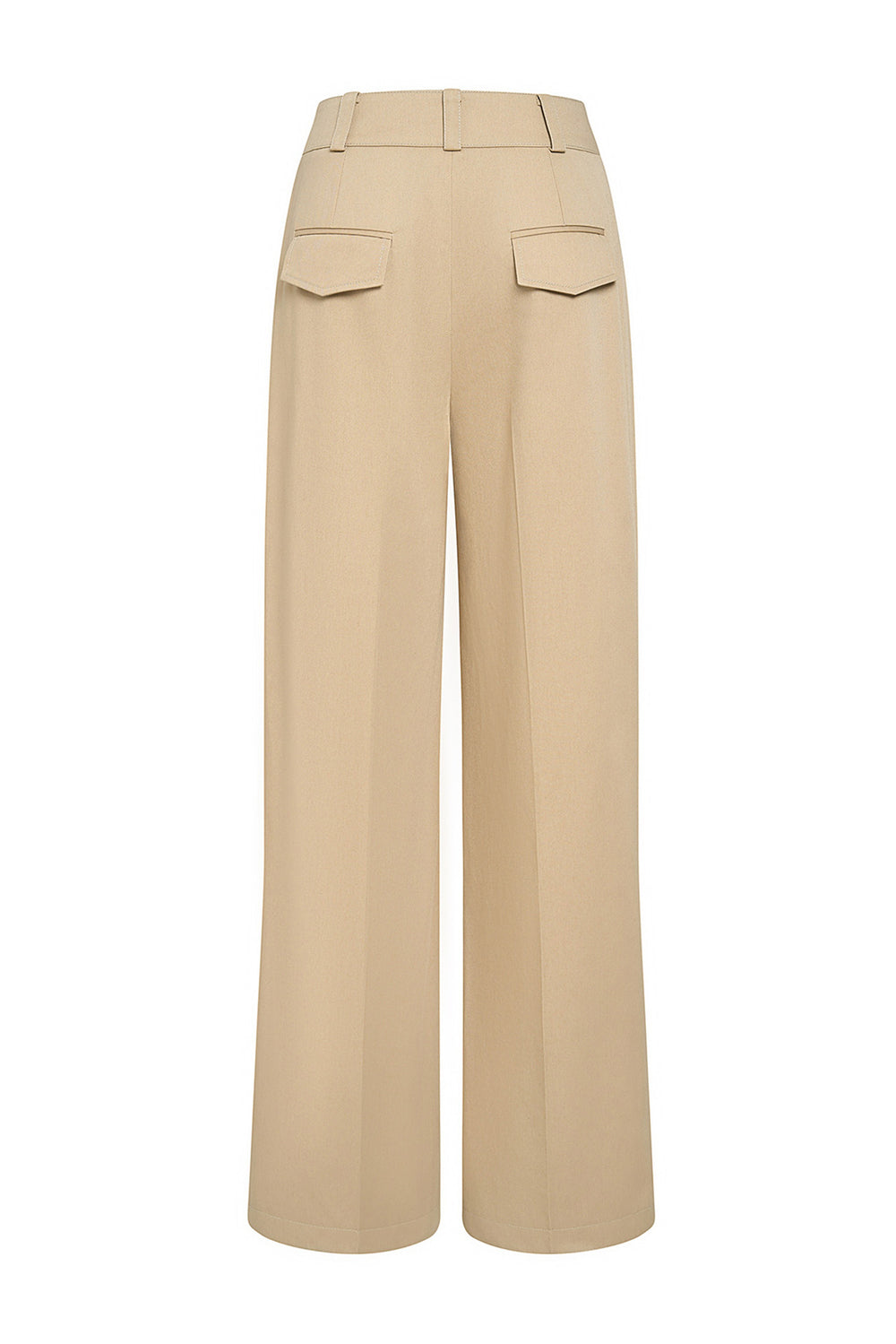Darlin Straight Pleated Khaki Ankle Length Pants