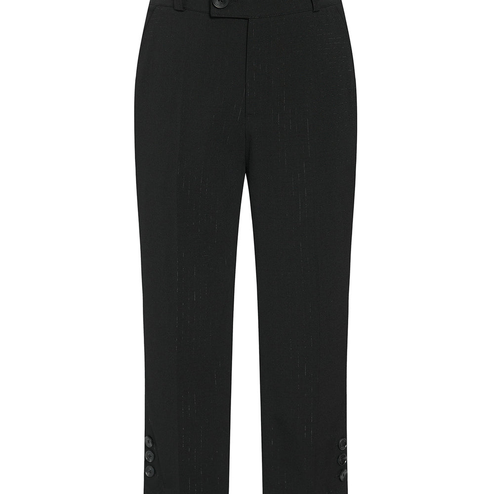 Liiz Straight Button Twill Below The Knee Pants
