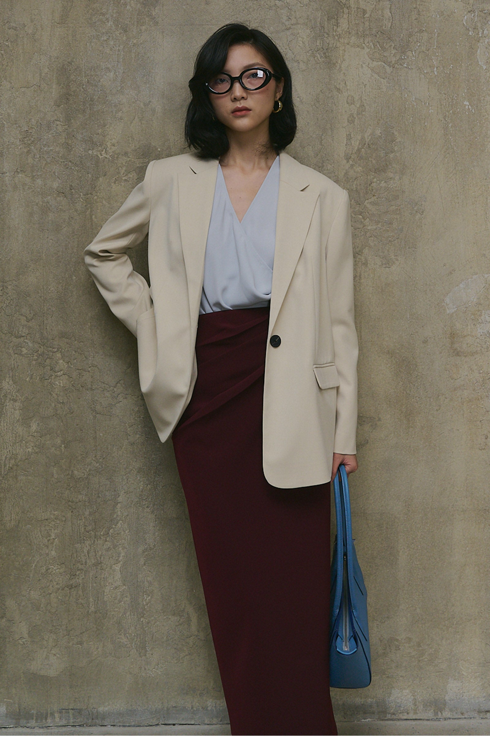 Pureline Notch Neck Blazer