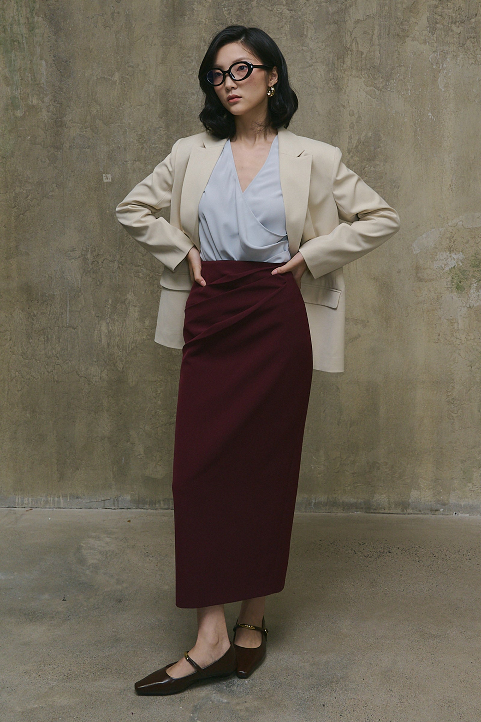 Pureline Notch Neck Blazer