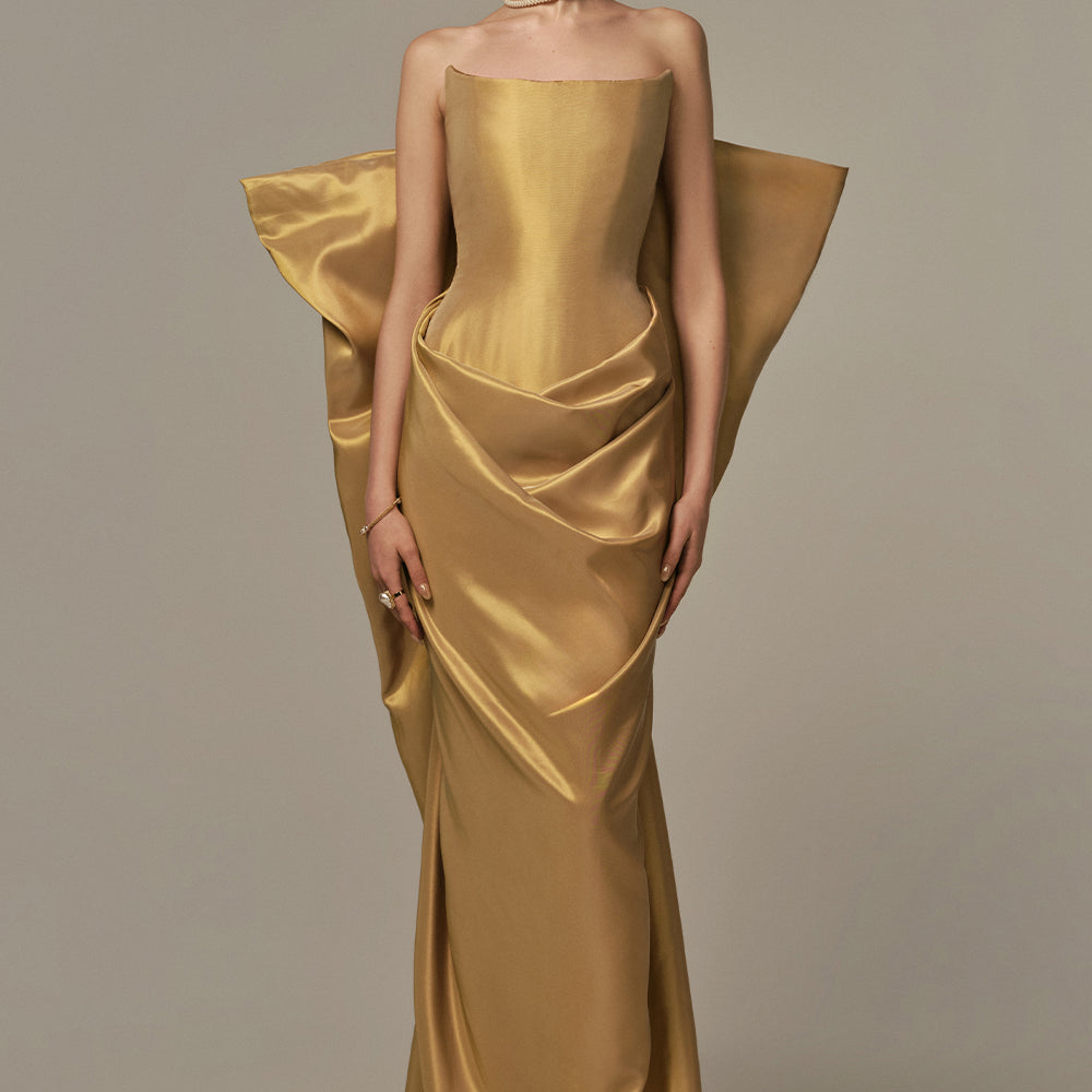 Palais Draped Maxi Dress - MEAN BLVD