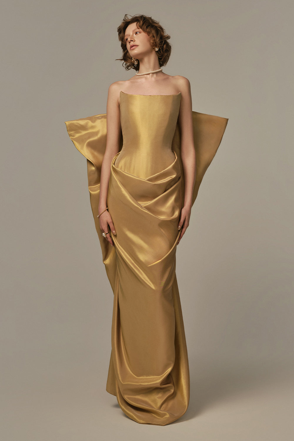 Palais Draped Maxi Dress - MEAN BLVD