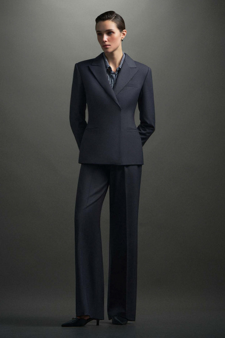 Pallas V-Neck Polycotton Blazer - MEAN BLVD