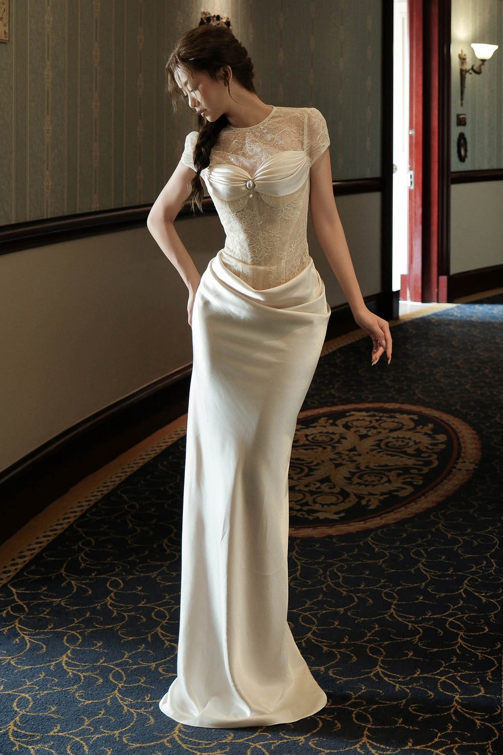 gold and cream maxi dress Sequin Sheer Maxi Dress, Cream | AMAANALUX