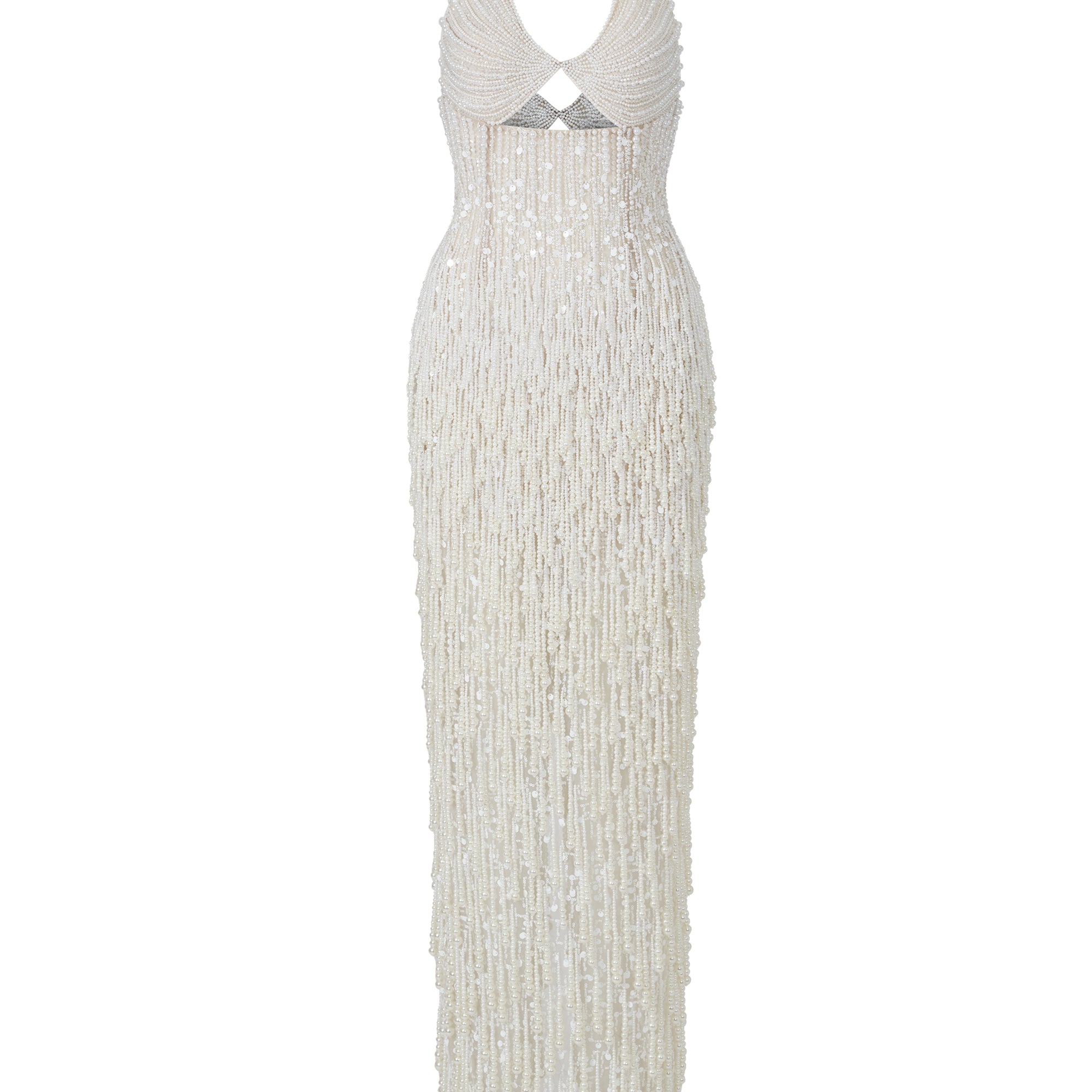 Pearl Halter Neck Bead Maxi Dress Pearl Halter Neck Bead Maxi Dress