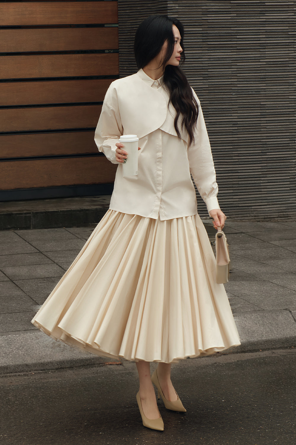 Petal Pleated Skirt - MEAN BLVD