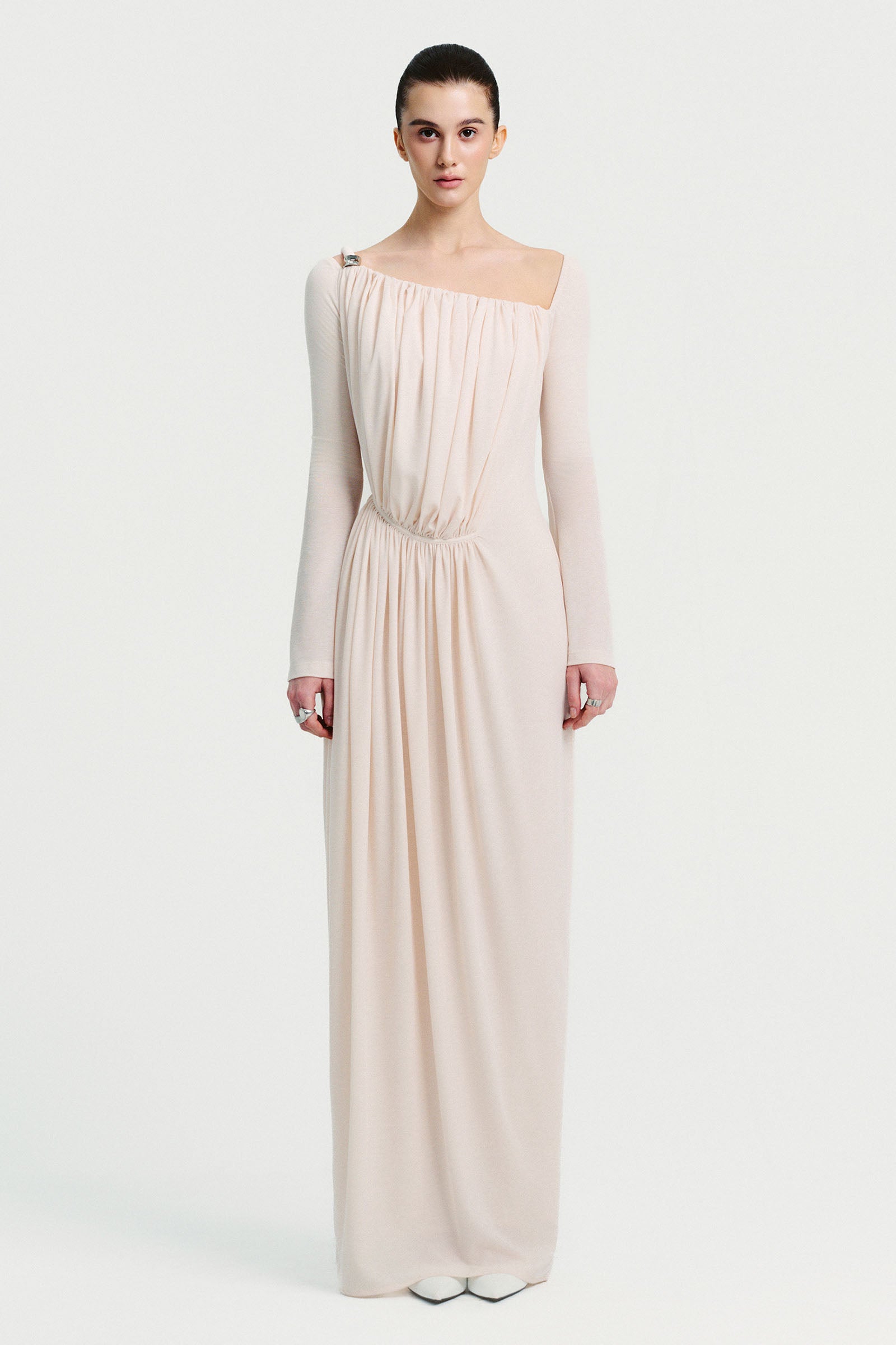 Petra Draped Maxi Dress - MEAN BLVD