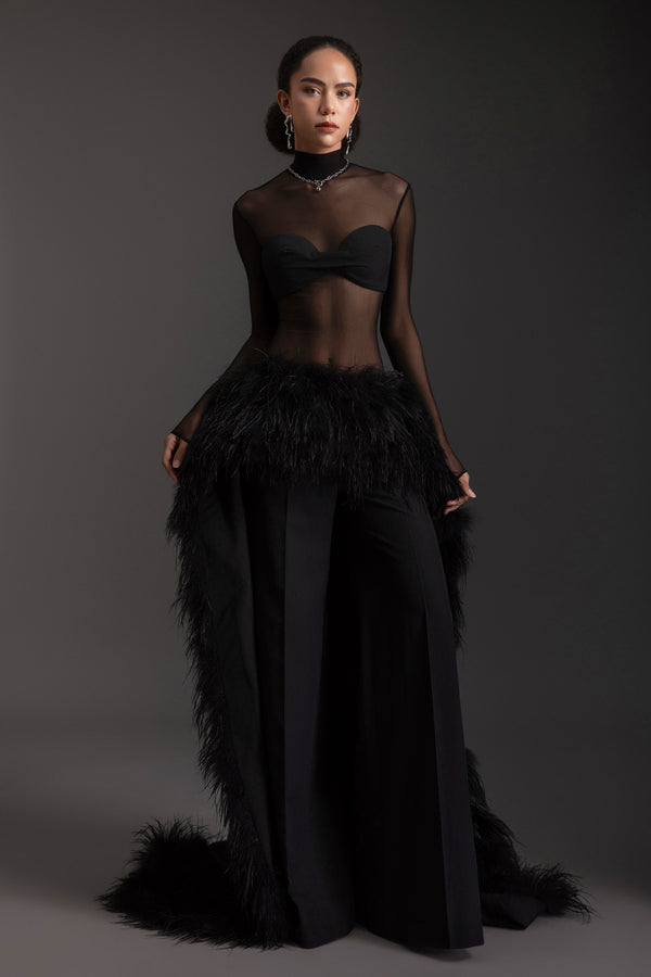 Plume High Neck Feather Set - MEAN BLVD