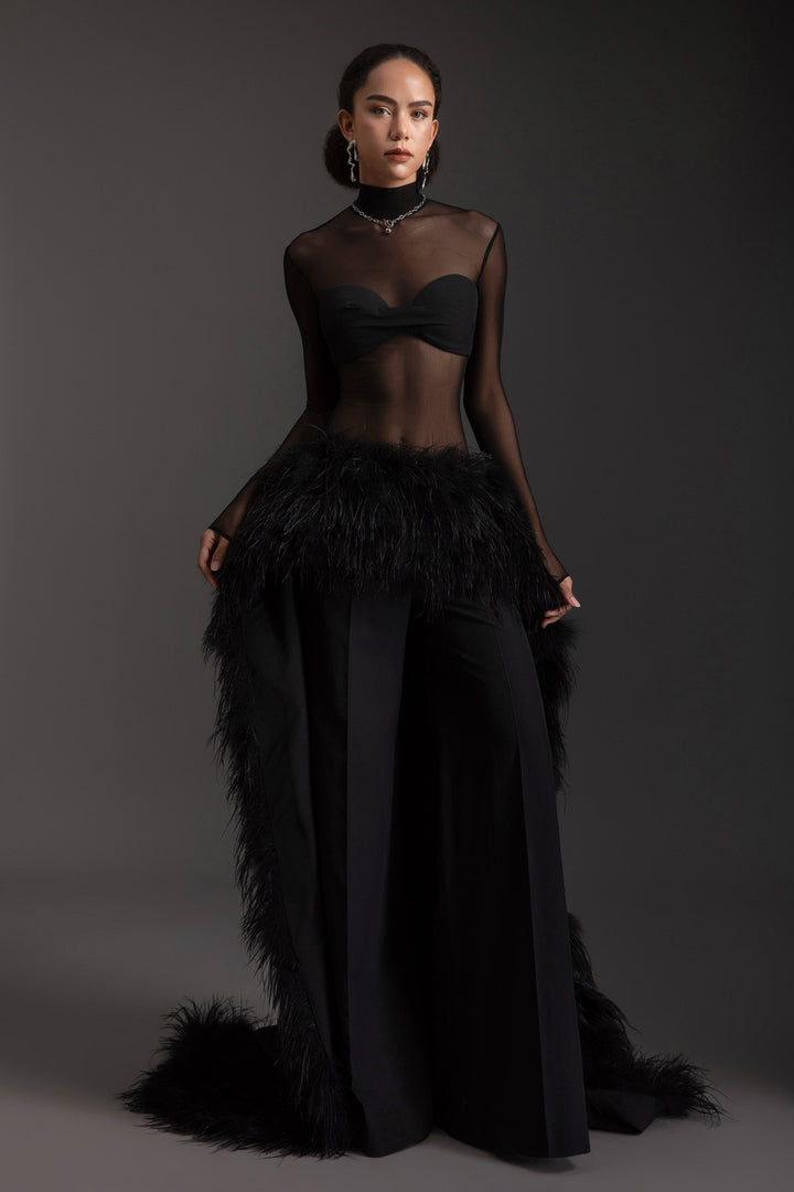 Plume High Neck Feather Set - MEAN BLVD