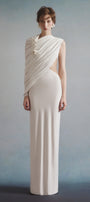 Poise Asymmetric Neck Maxi Dress - MEAN BLVD