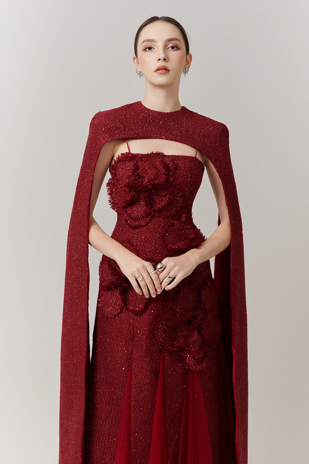 Preston Cape Sleeve Applique Maxi Dress - MEAN BLVD