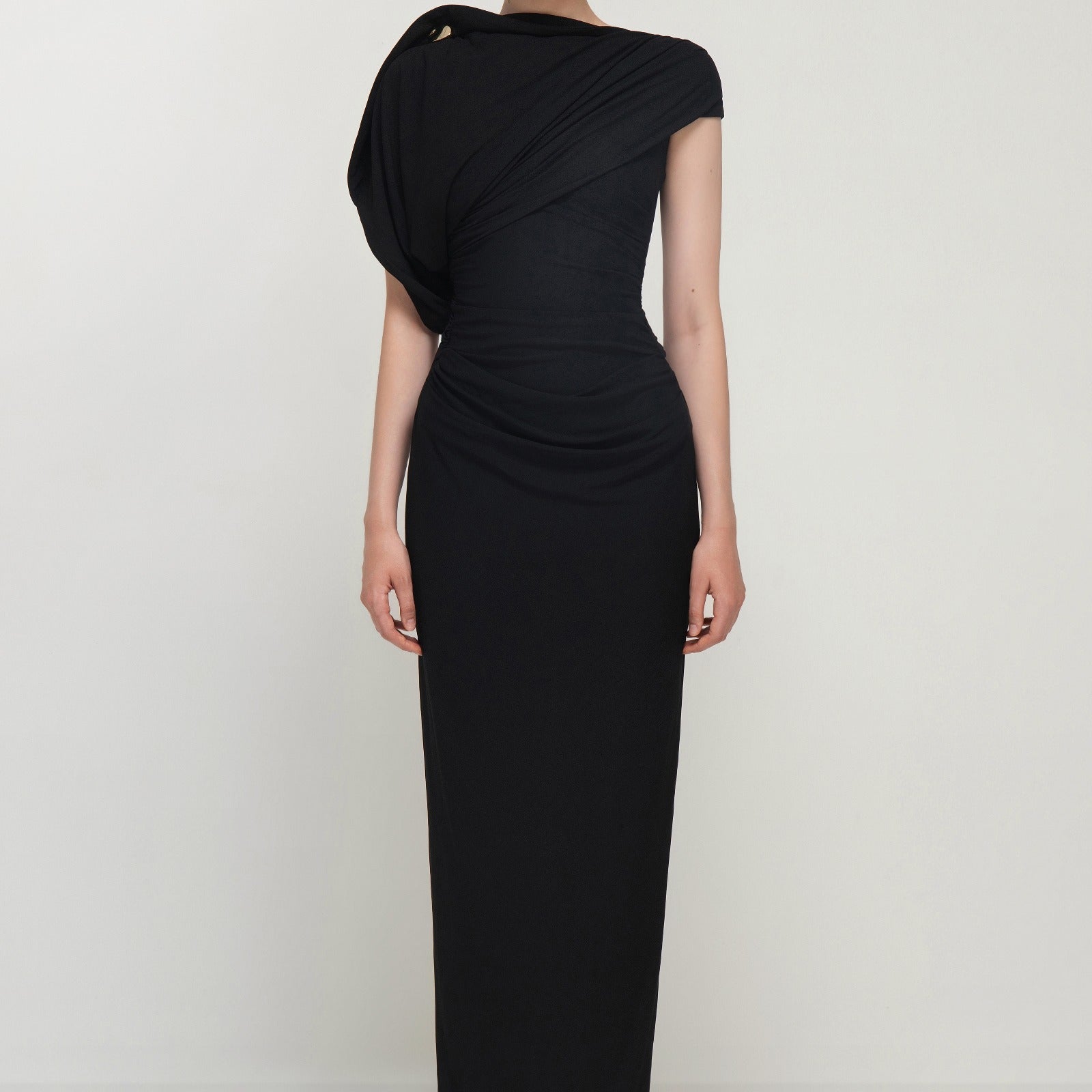 Priscilla Draped Maxi Dress - MEAN BLVD