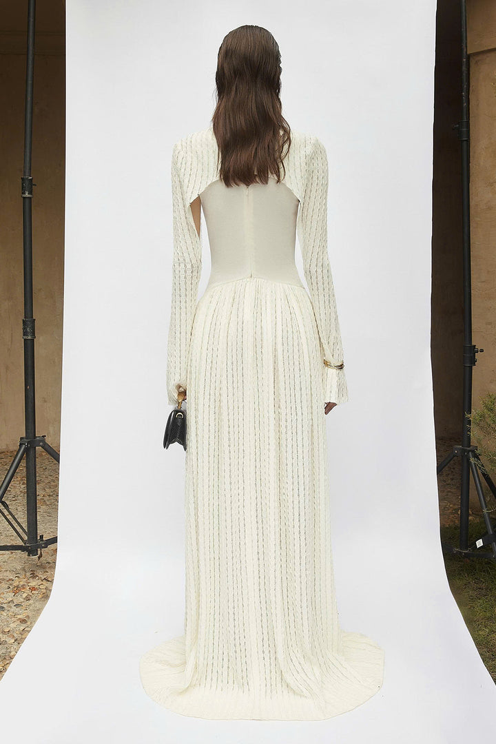 Prudence Keyhole Neck Knitted Maxi Dress - MEAN BLVD