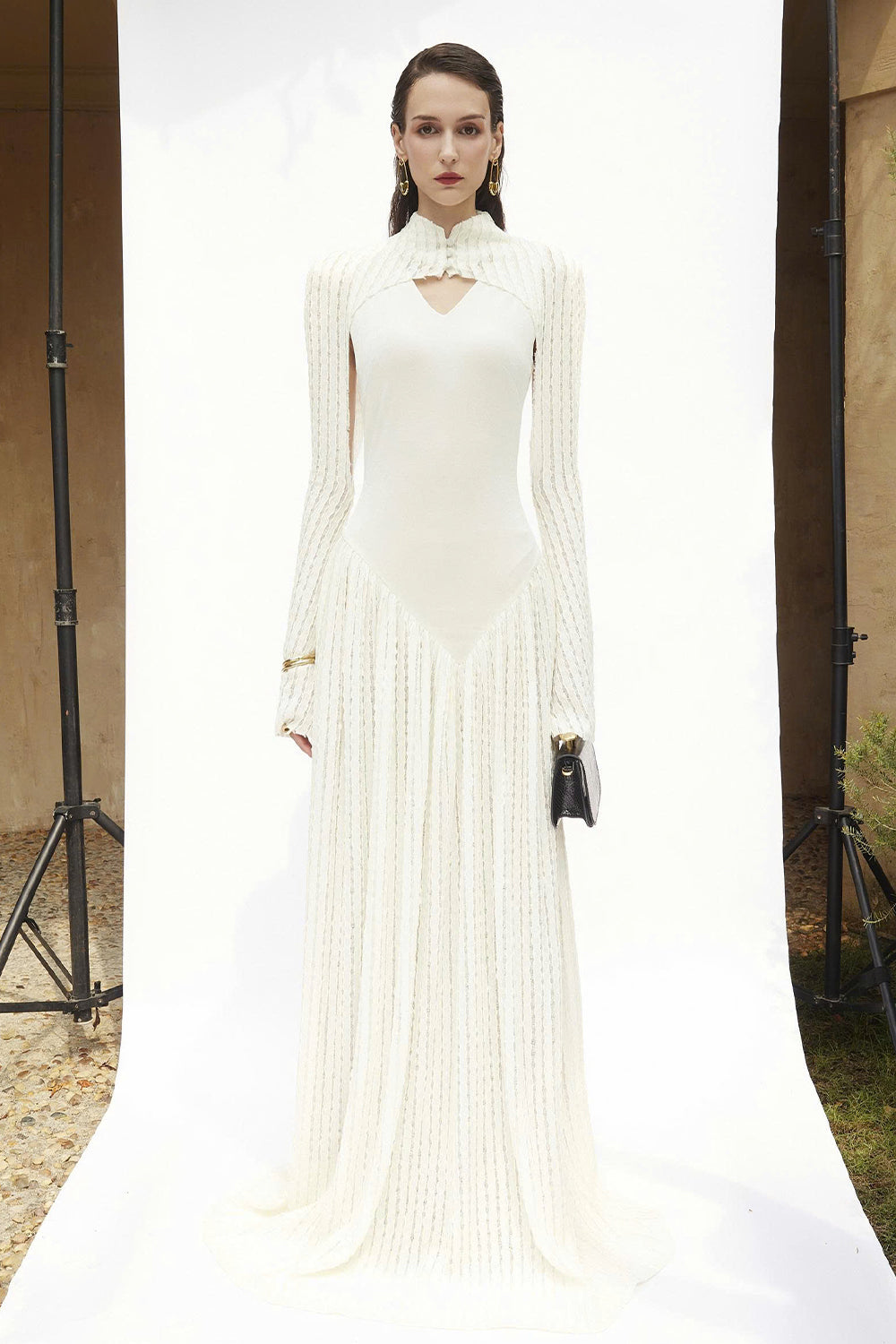 Prudence Keyhole Neck Knitted Maxi Dress - MEAN BLVD