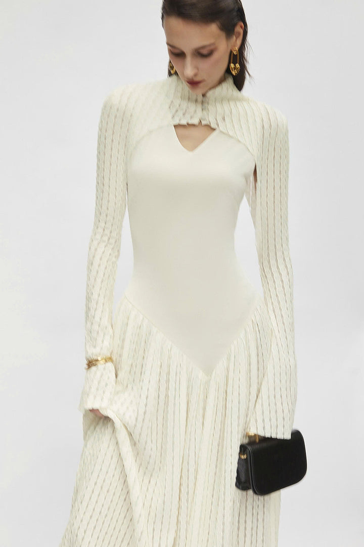 Prudence Keyhole Neck Knitted Maxi Dress - MEAN BLVD