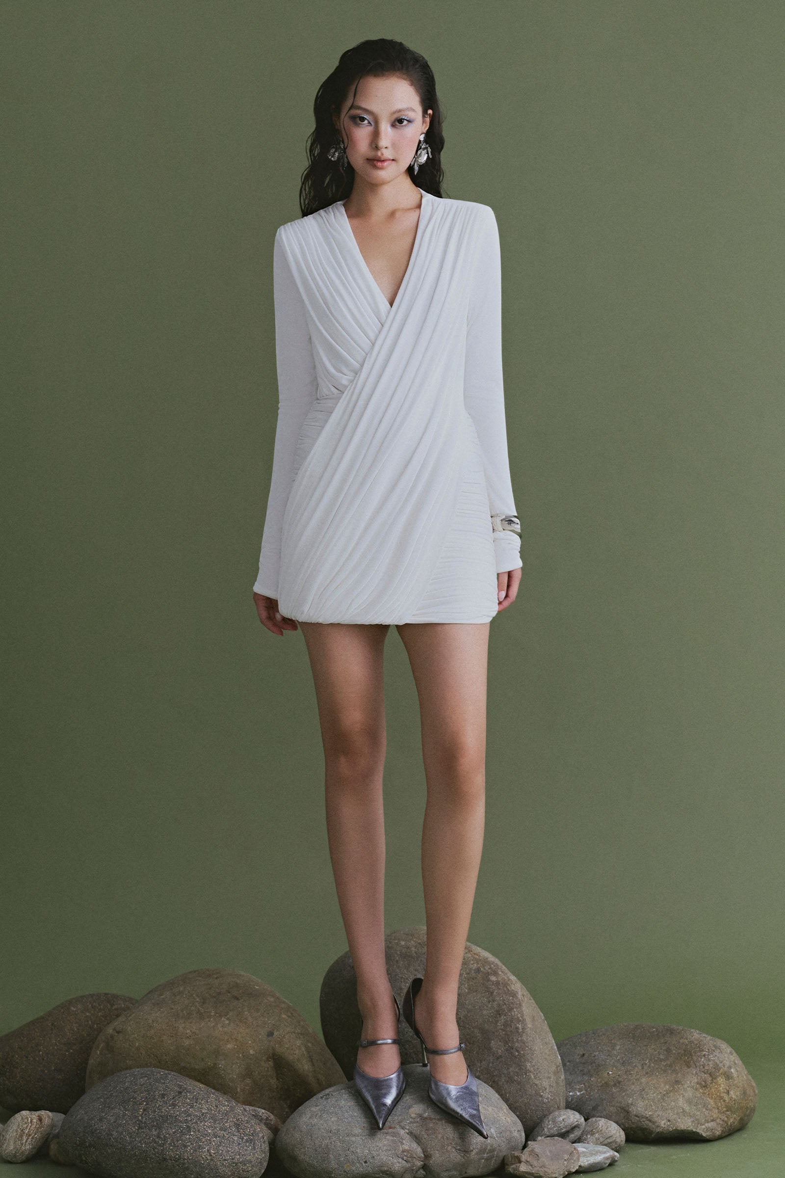 Quartz Crossover Mini Dress - MEAN BLVD