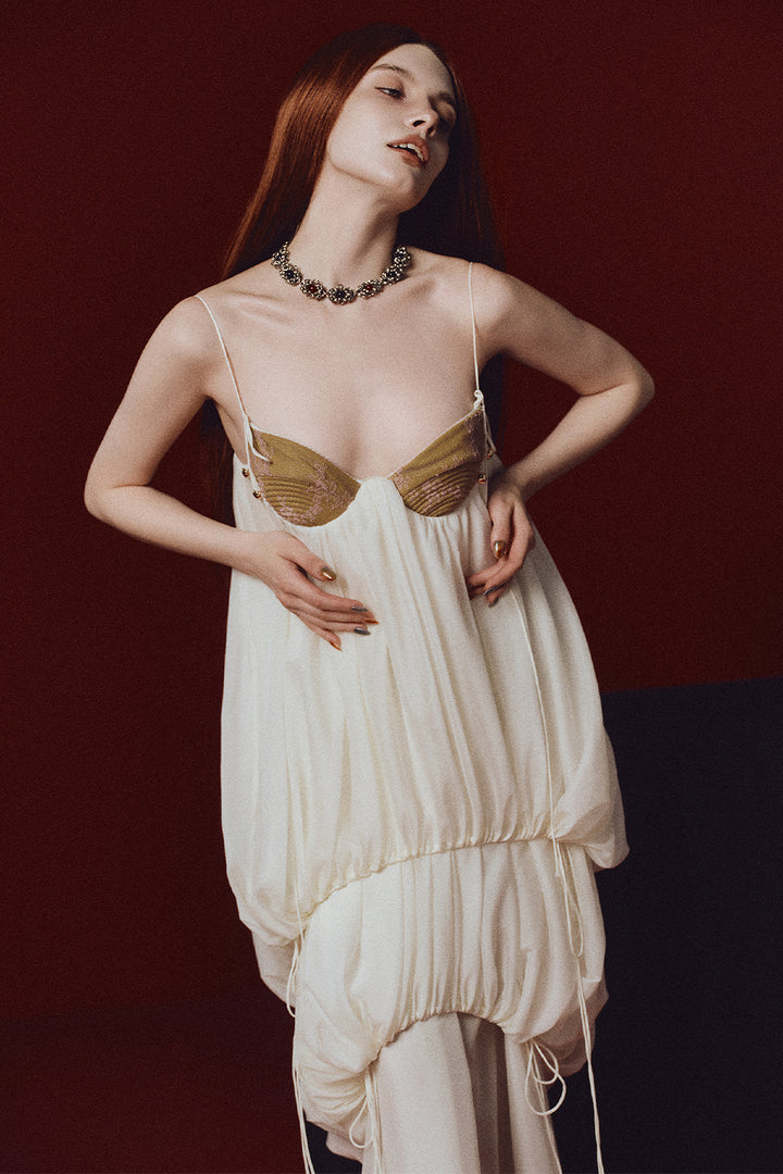 Queen Mab Bubble Gathering Maxi Dress - MEAN BLVD