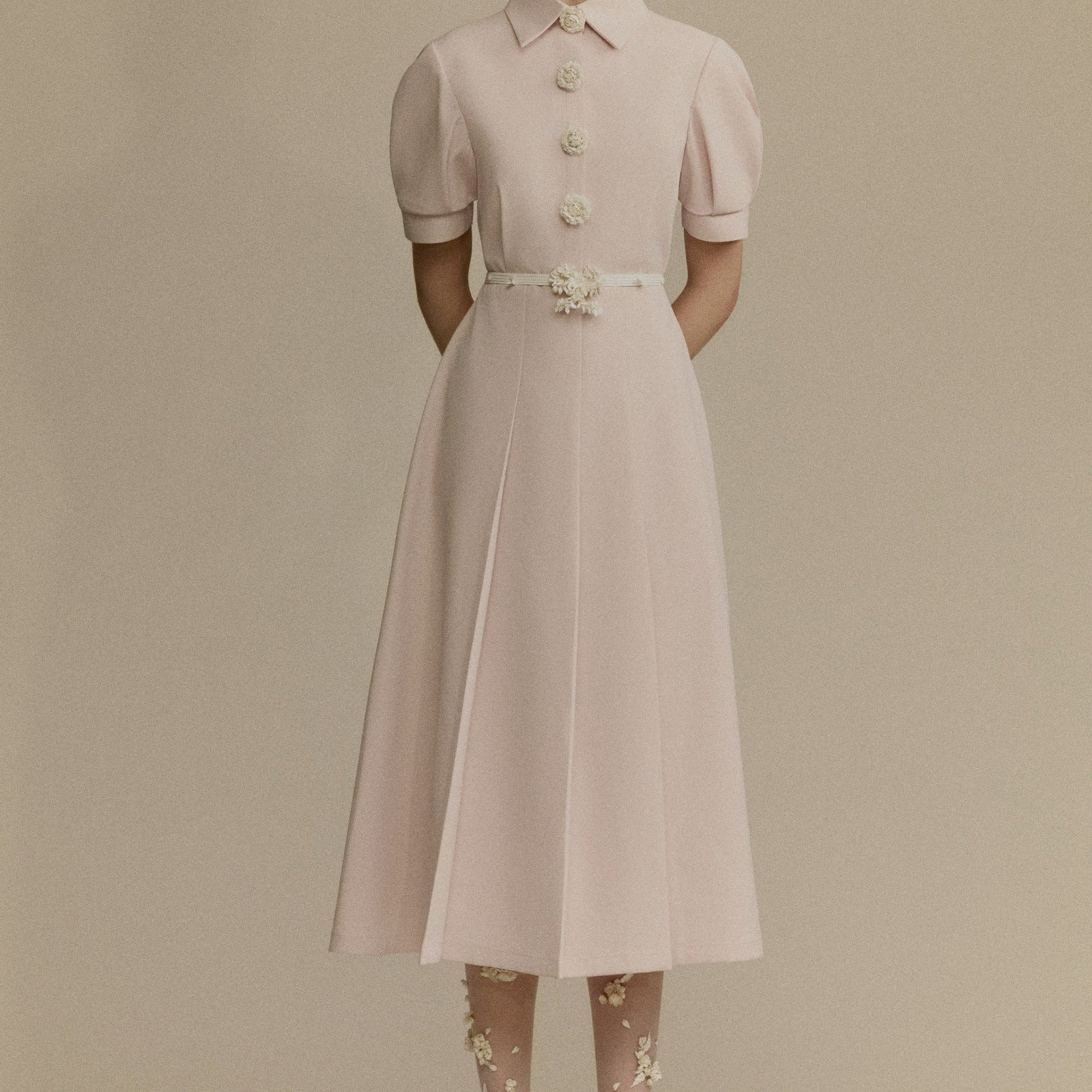 Quincy Collared Midi Dress - MEAN BLVD