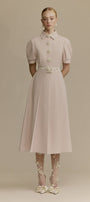 Quincy Collared Midi Dress - MEAN BLVD
