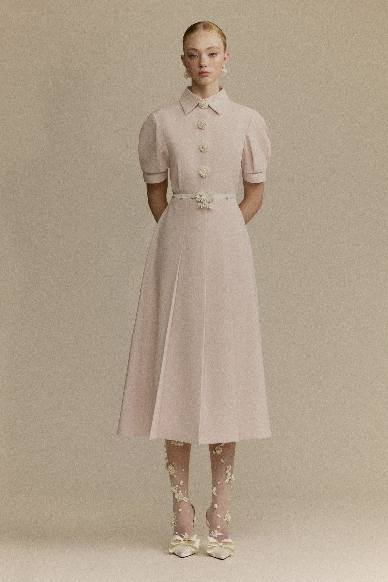 Quincy Collared Midi Dress - MEAN BLVD