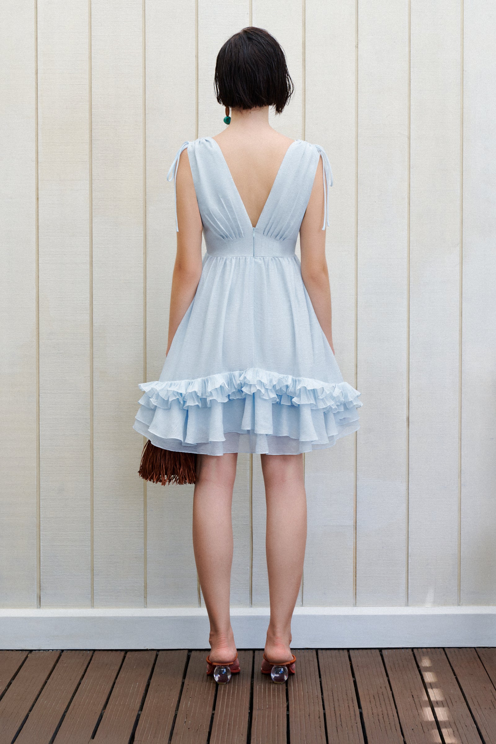 Serein Ruffle Mini Dress