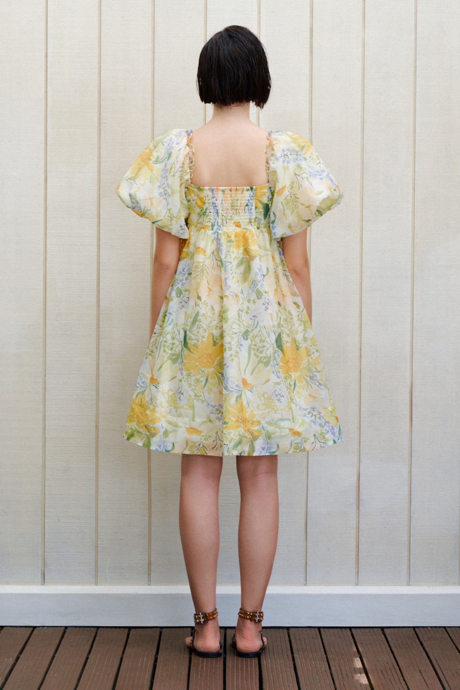 Caelum Puff Sleeve Mini Dress