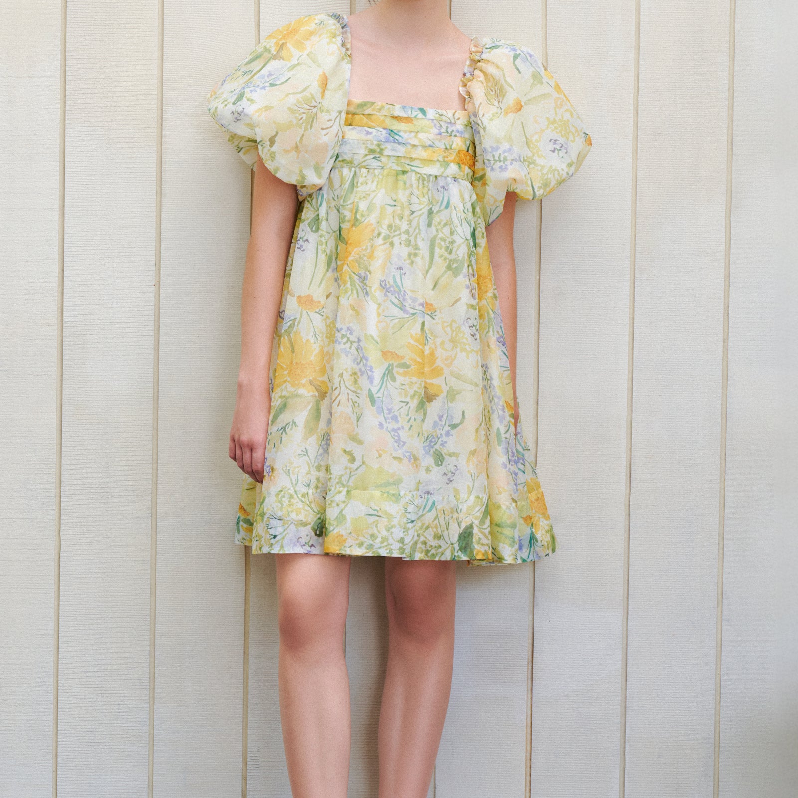 Caelum Puff Sleeve Mini Dress