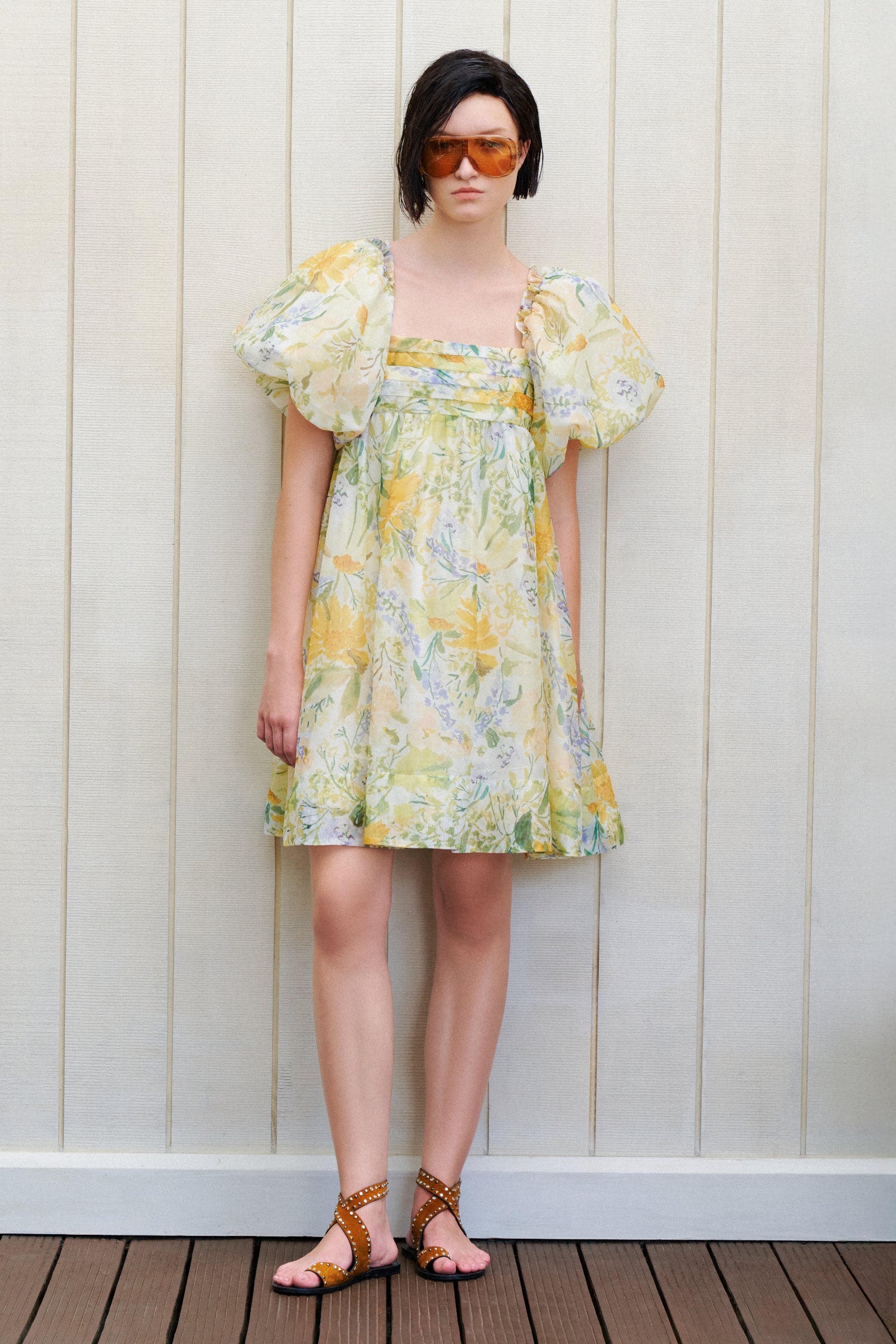 Caelum Puff Sleeve Mini Dress