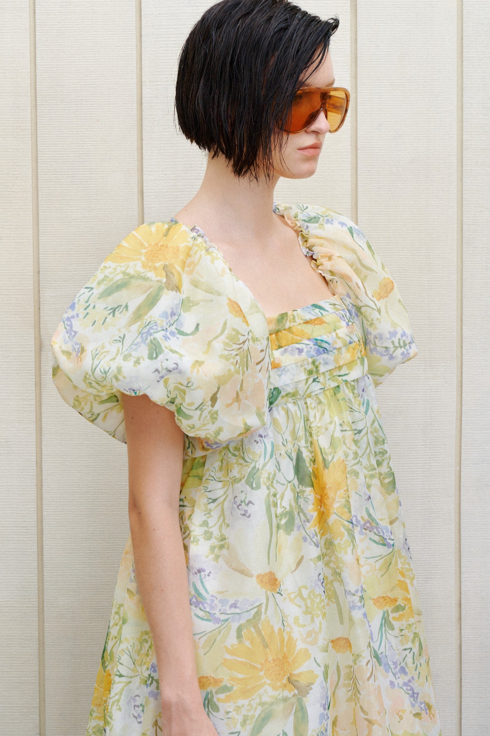 Caelum Puff Sleeve Mini Dress