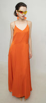 Belen A-line Side Slit Silk Set