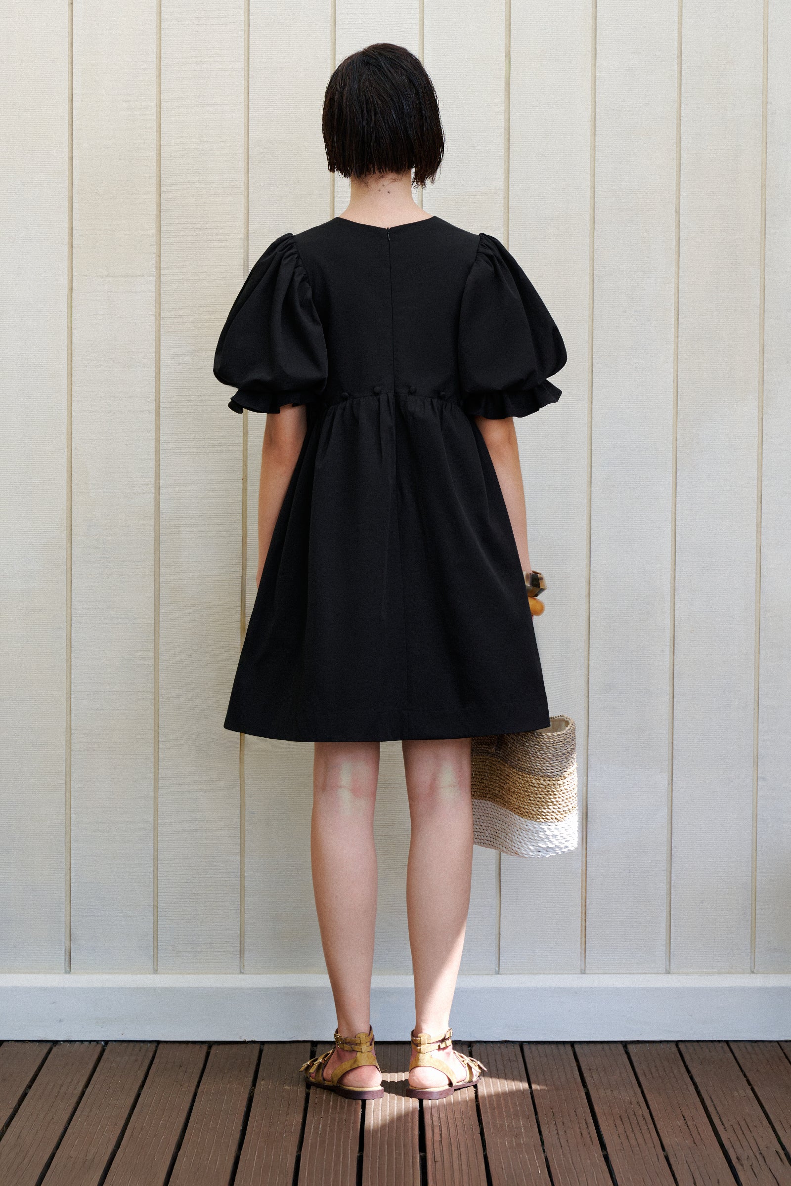 Isolde Puff Sleeve Mini Dress