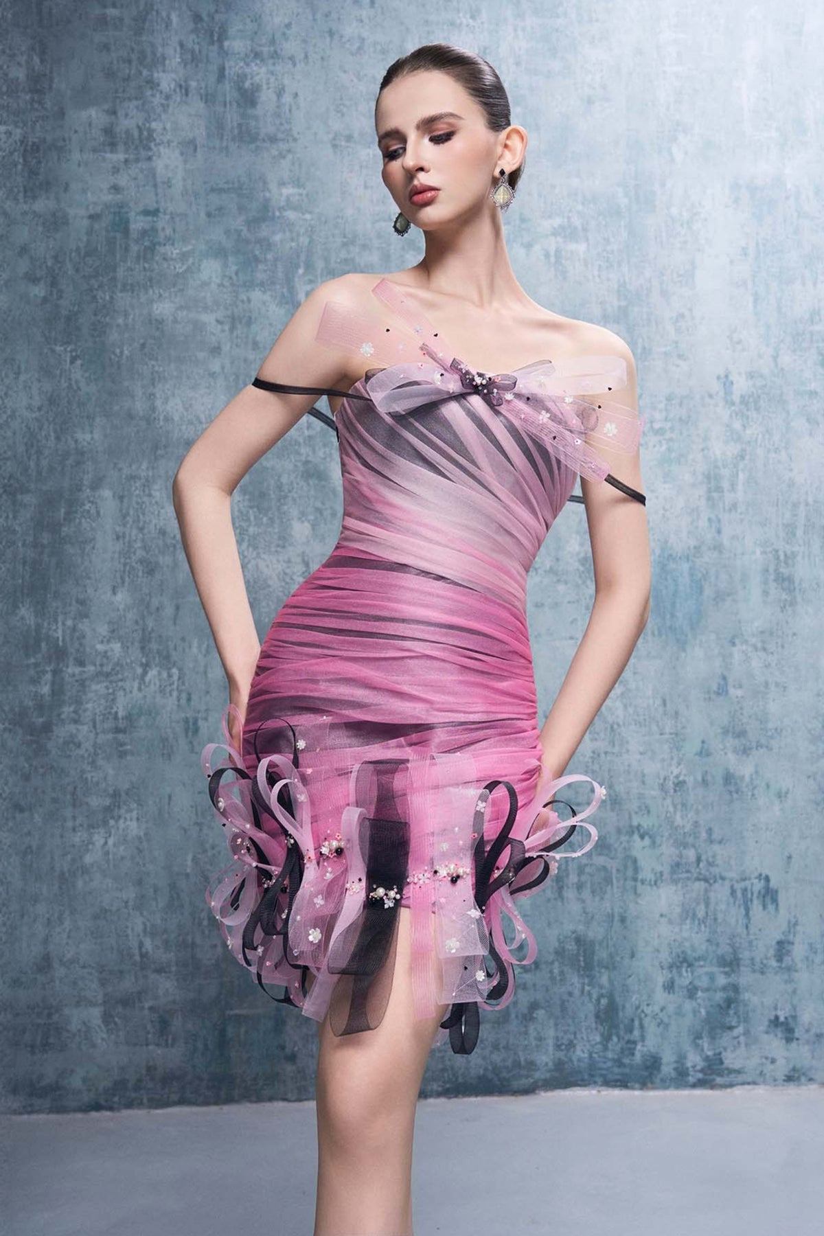 Harper Ribbon Mini Dress