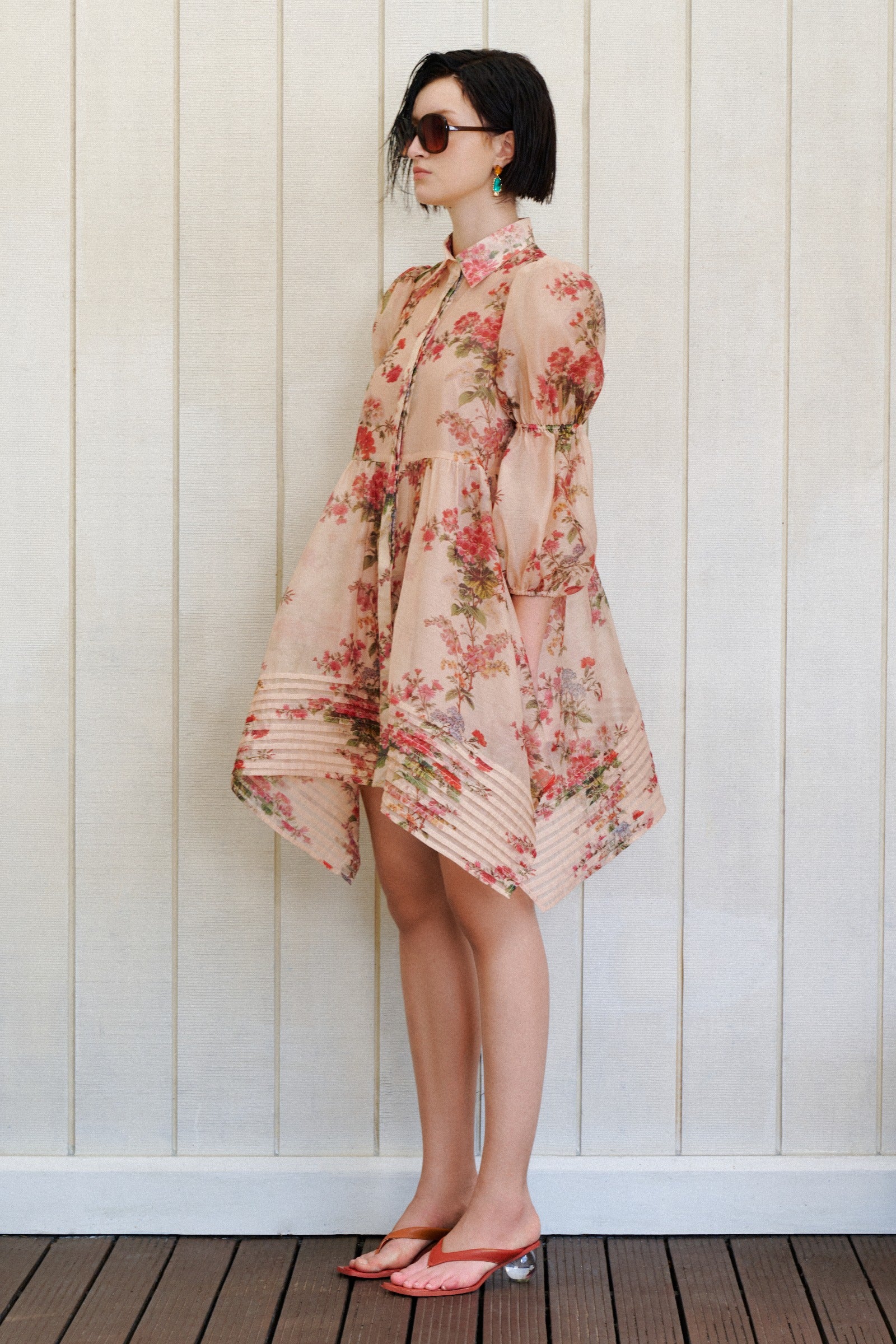 Thalassa Pin Tuck Mini Dress