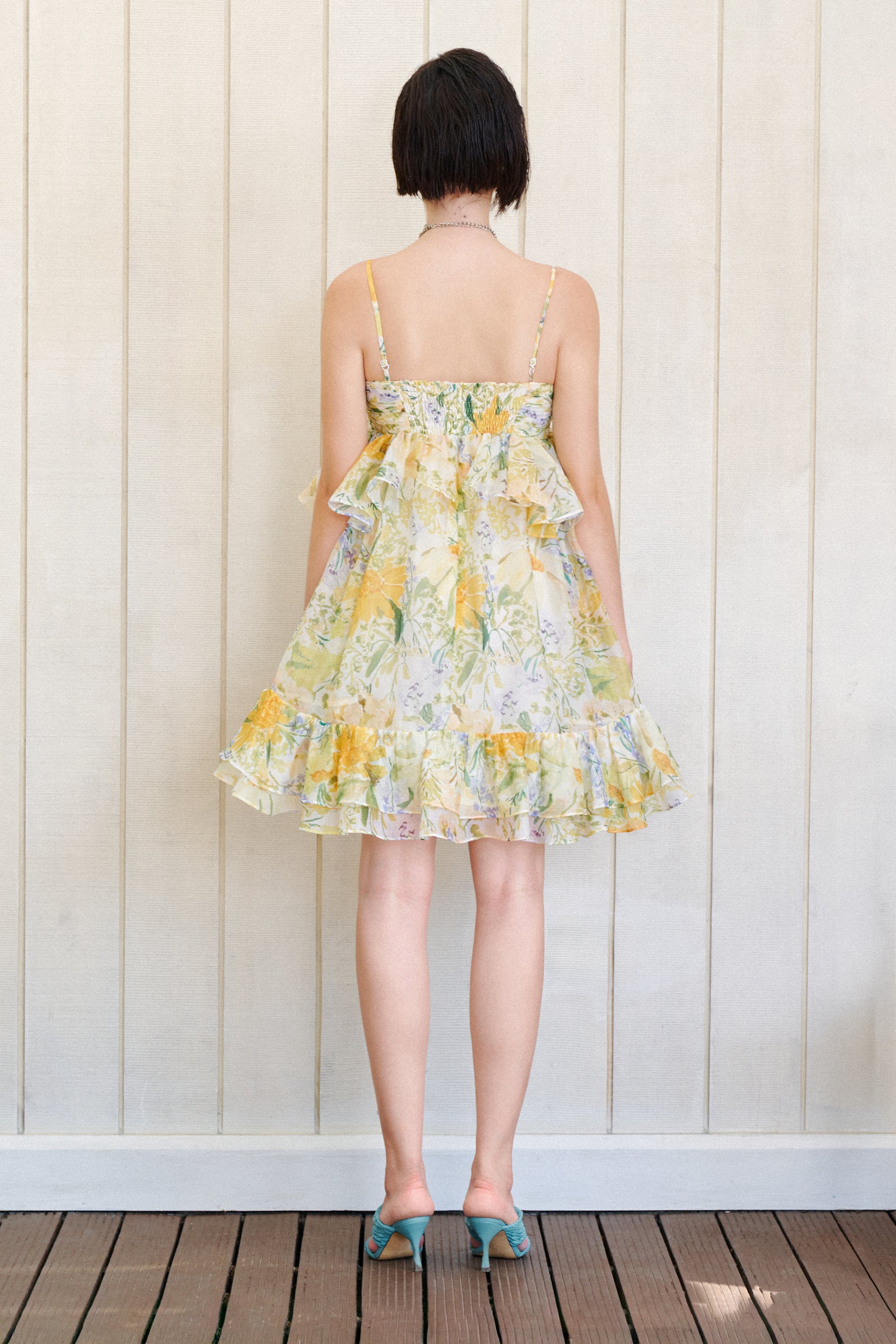 Eunoia Ruffle Mini Dress