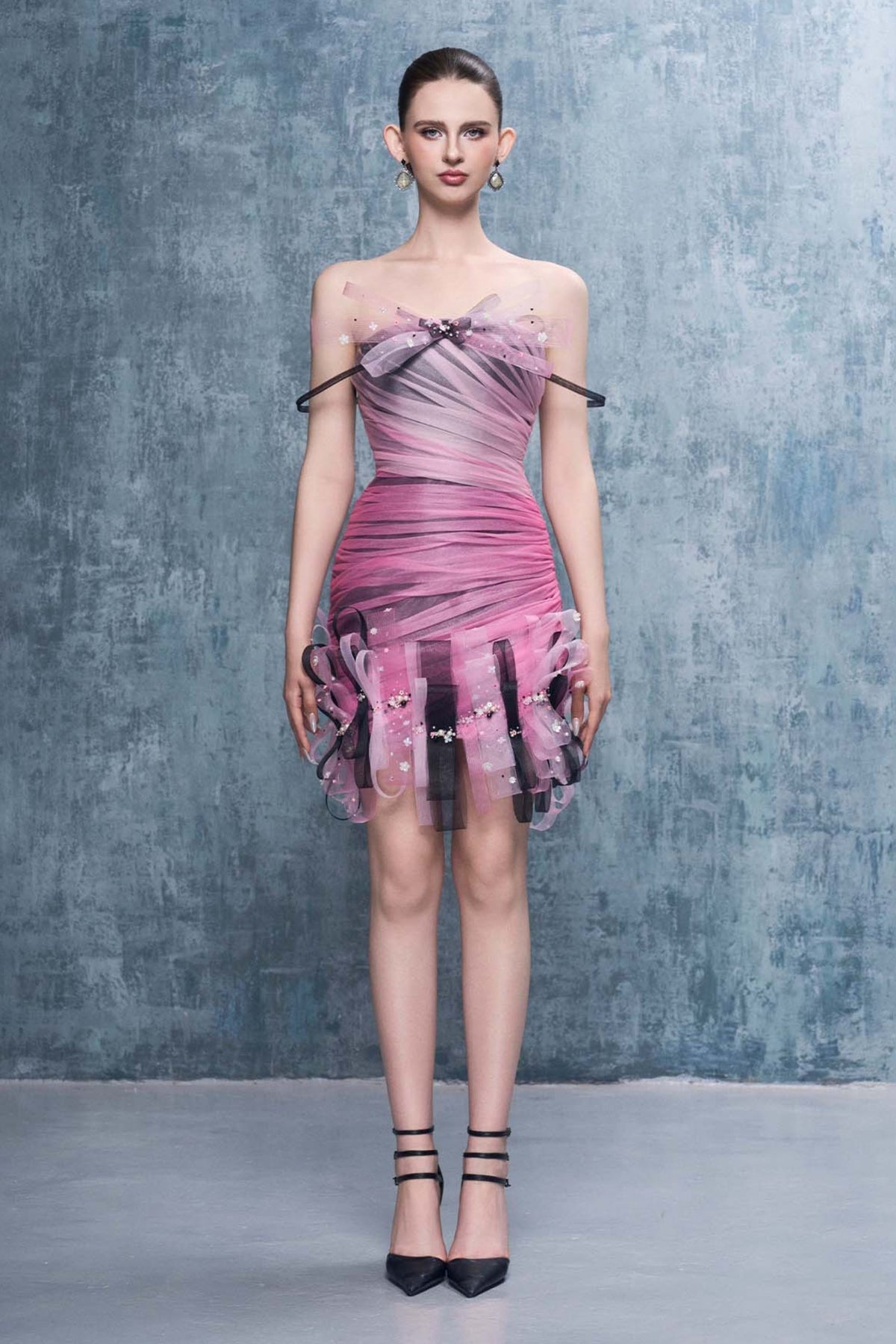 Harper Ribbon Mini Dress