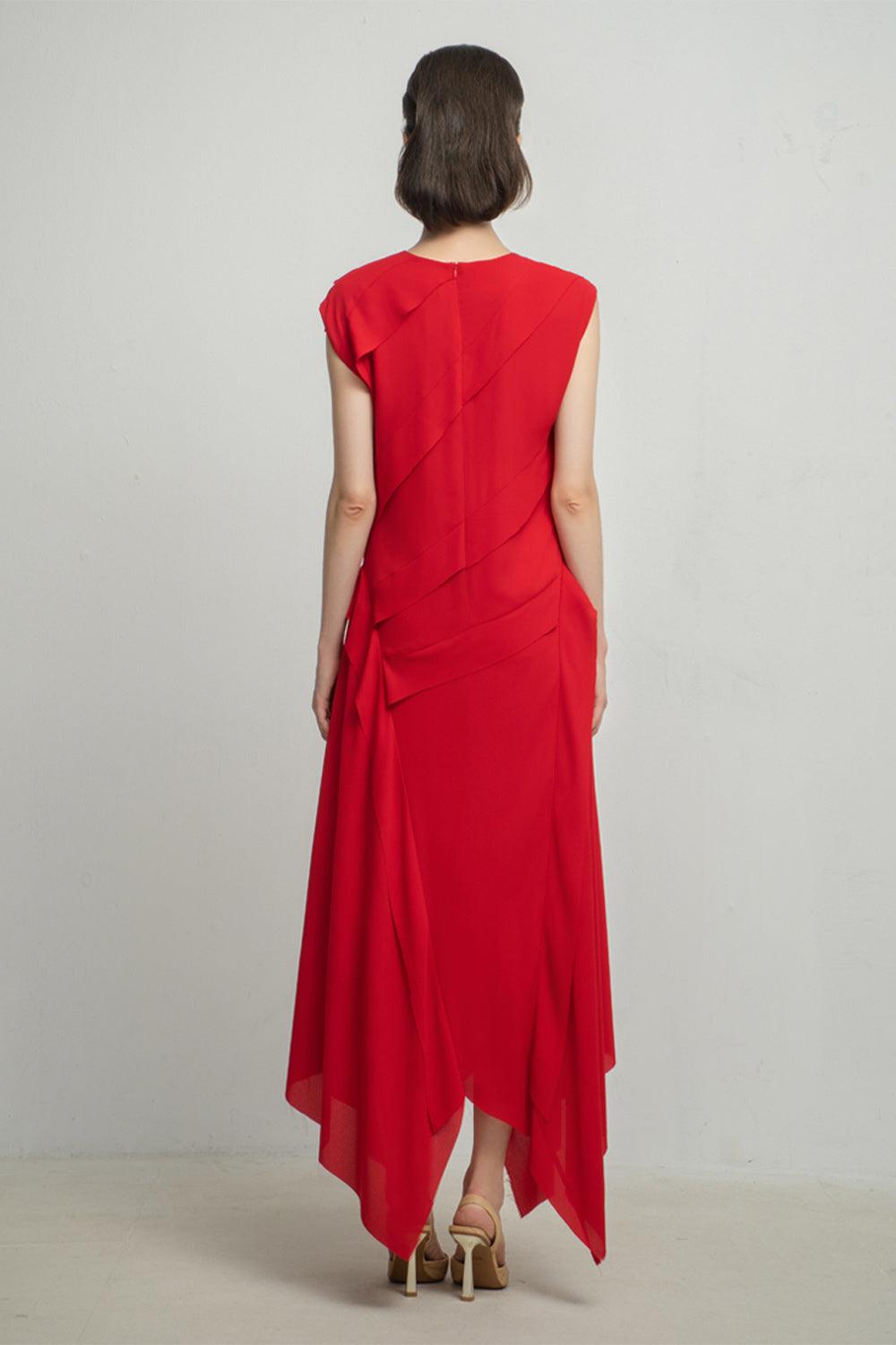 Daisy Layered Ruffled Silk Maxi Dress