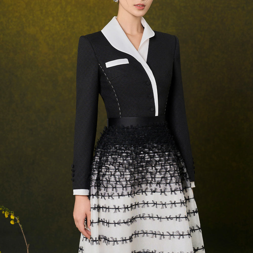 Sylvia A-line Sheer Mesh Midi Skirt