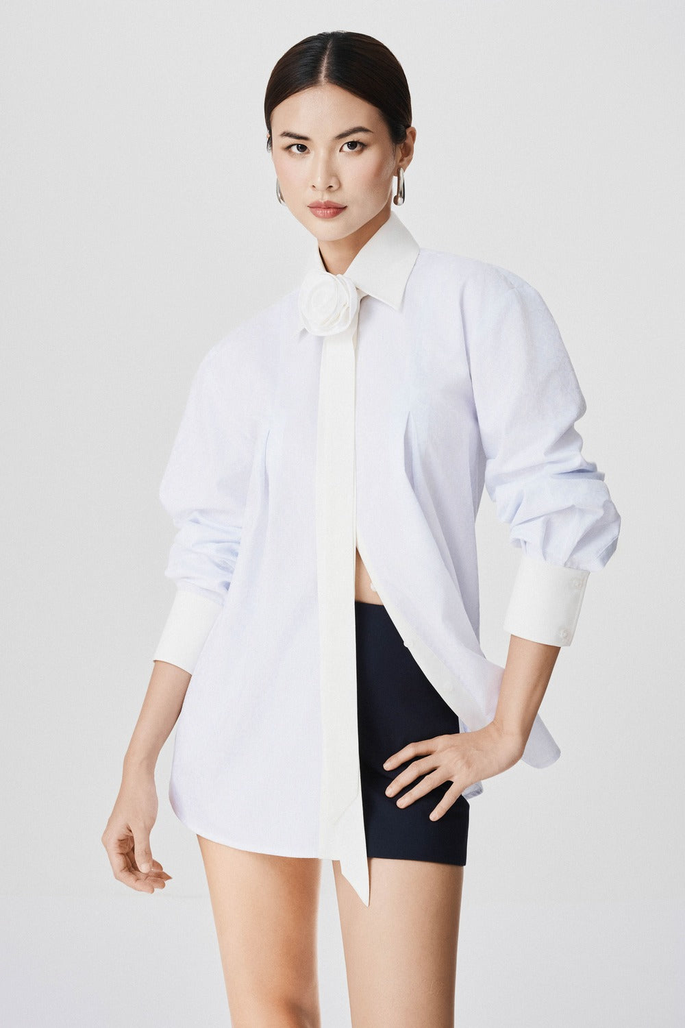 Nala Straight High Waist Knit Short Length Shorts