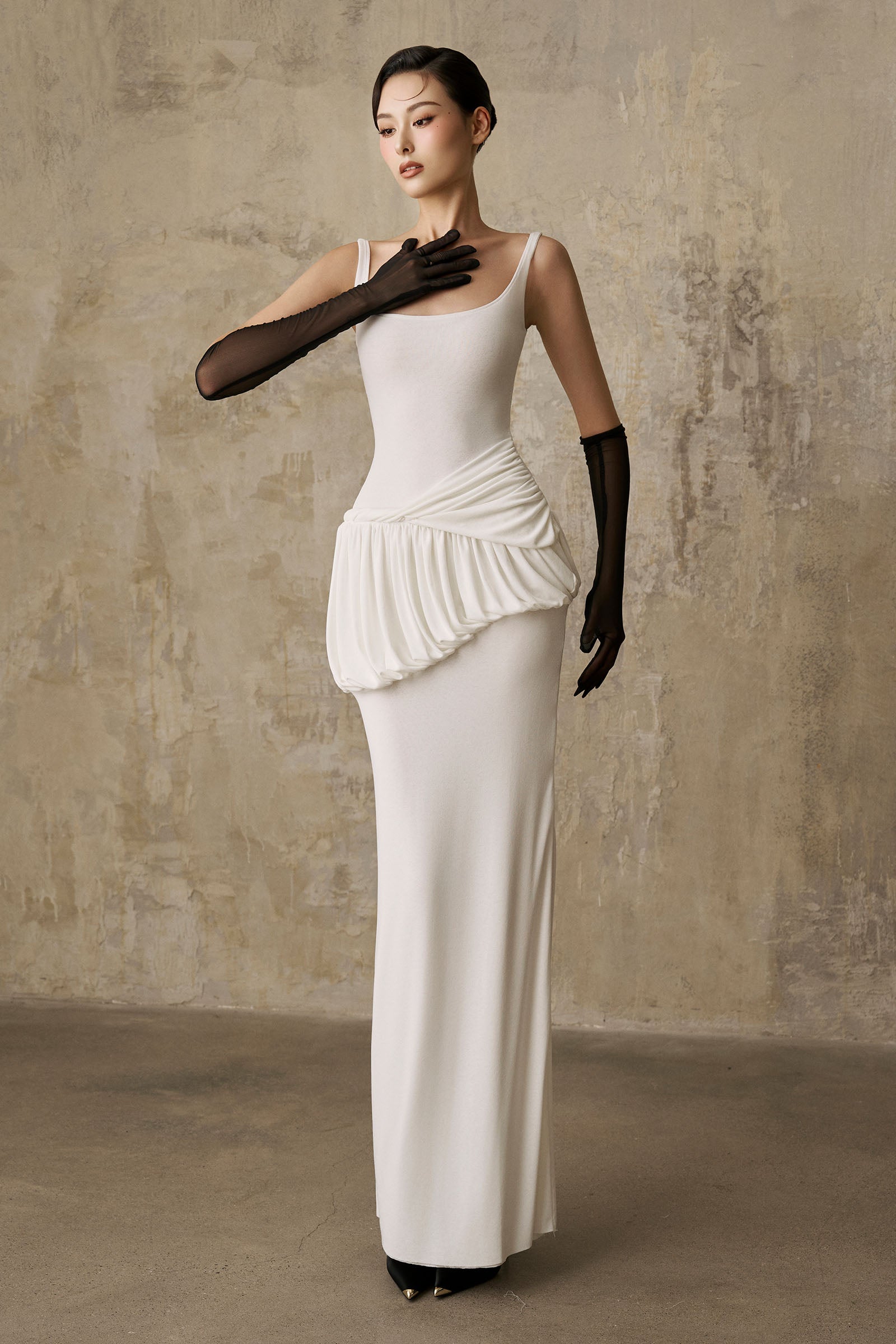 Rabia Scoop Neck Maxi Dress - MEAN BLVD