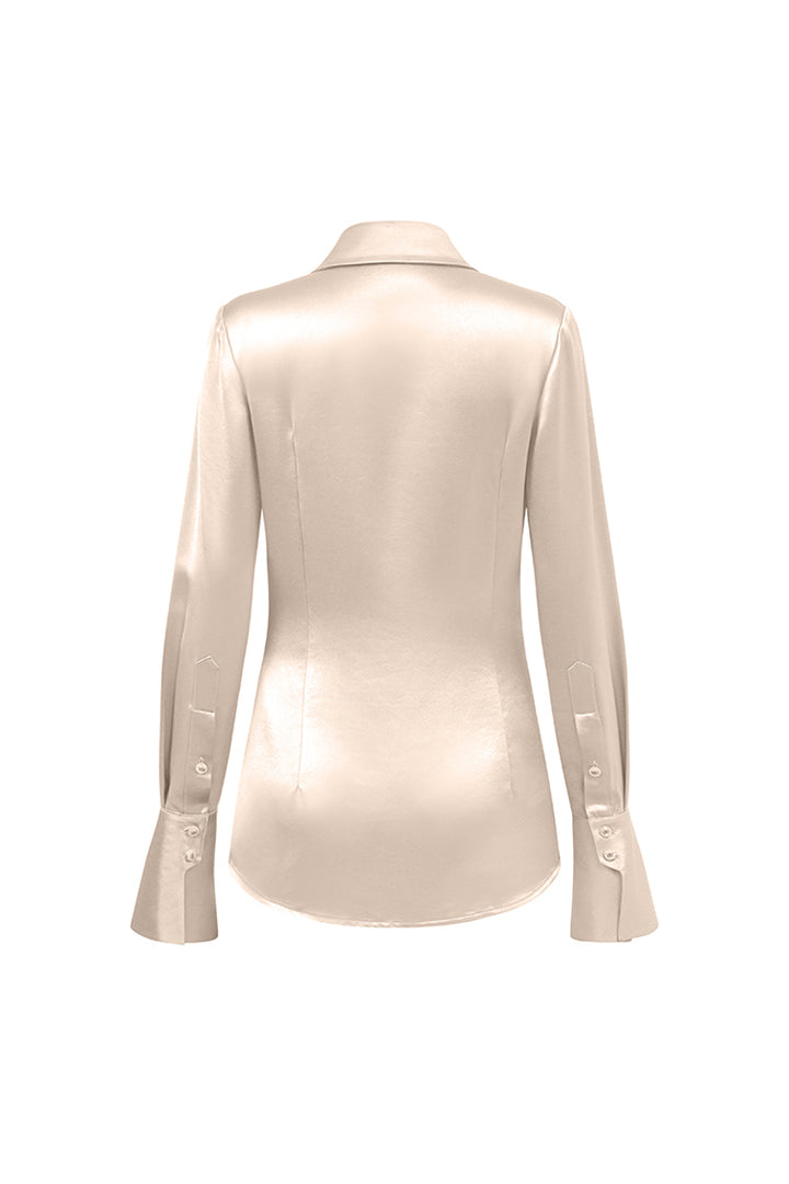 Raina Straight Rhinestone Shirt - MEAN BLVD