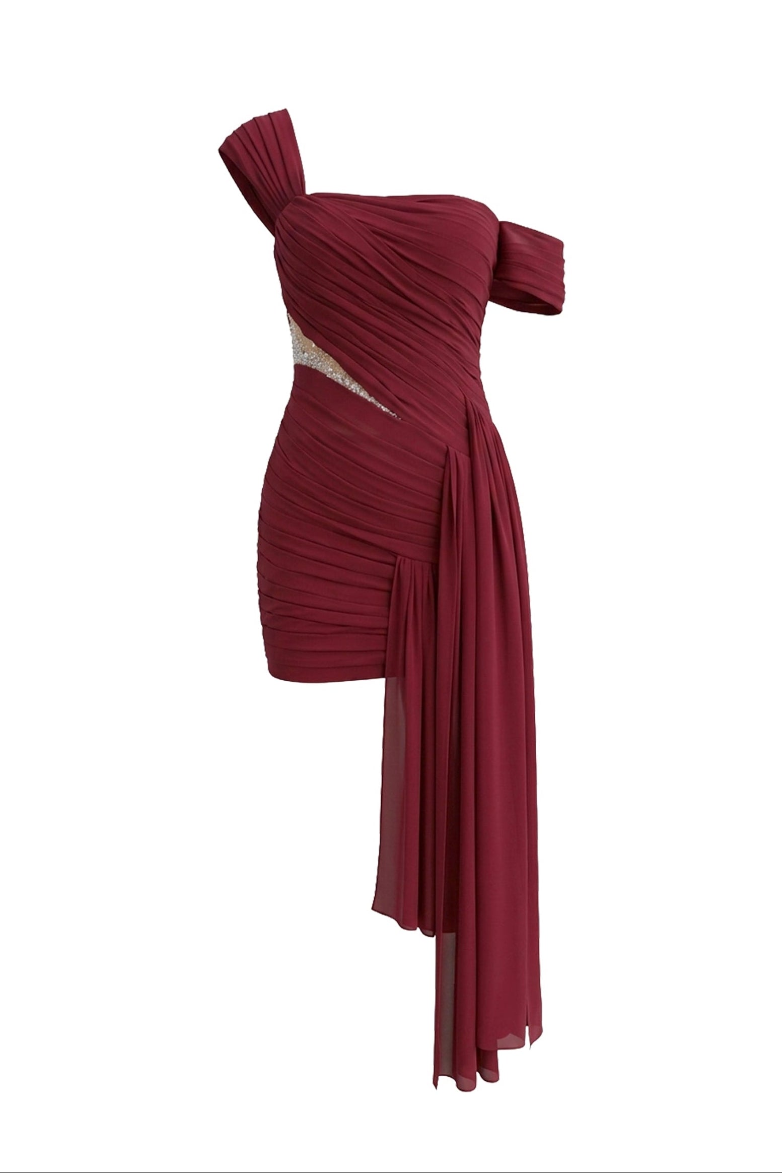 Raw Desire Draped Mini Dress - MEAN BLVD