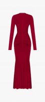 Sinuous Ruched Bodycon Maxi Dress 4