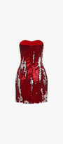 Afterdark Sequin Strapless Mini Dress 2