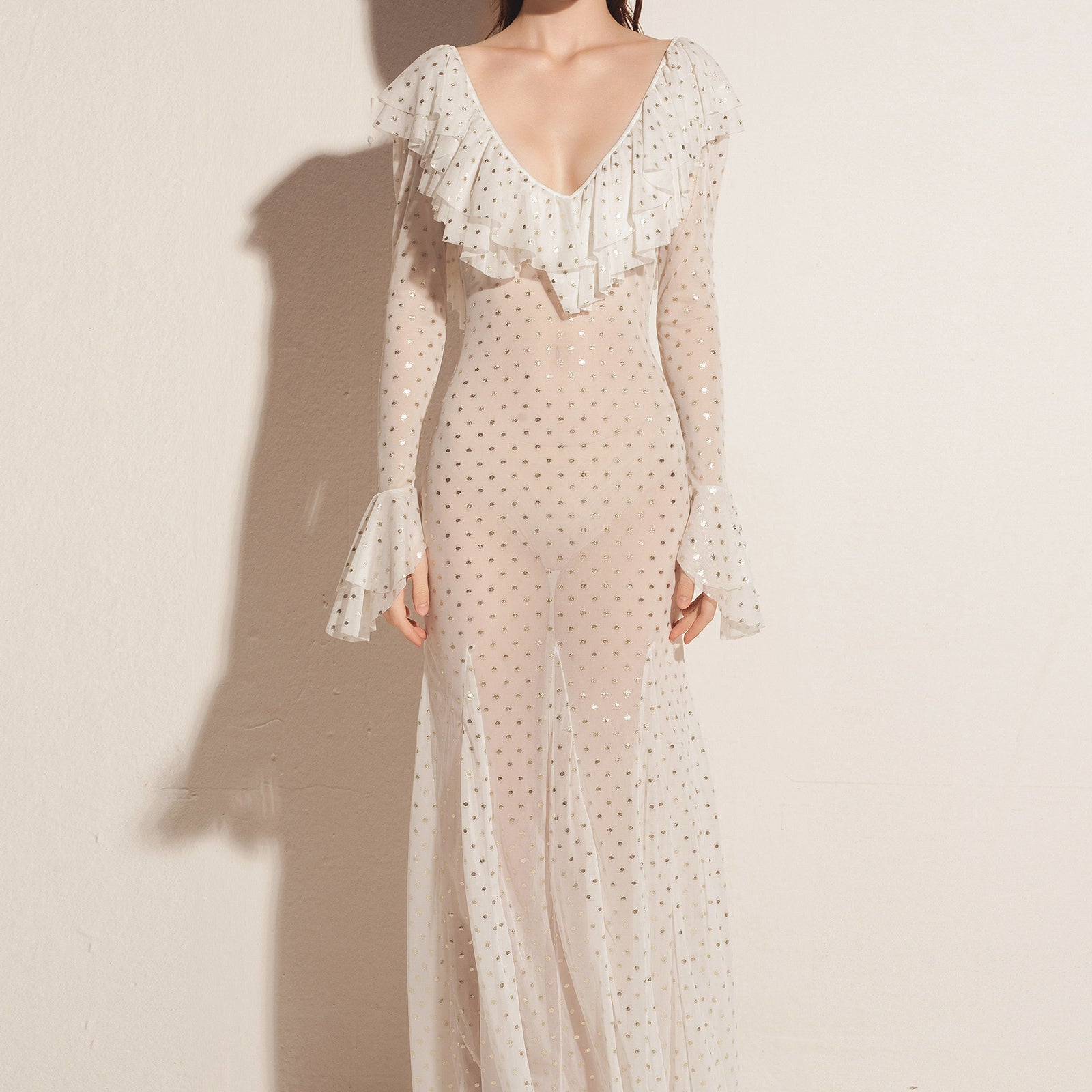 Relvaine Bell Sleeve Maxi Dress - MEAN BLVD