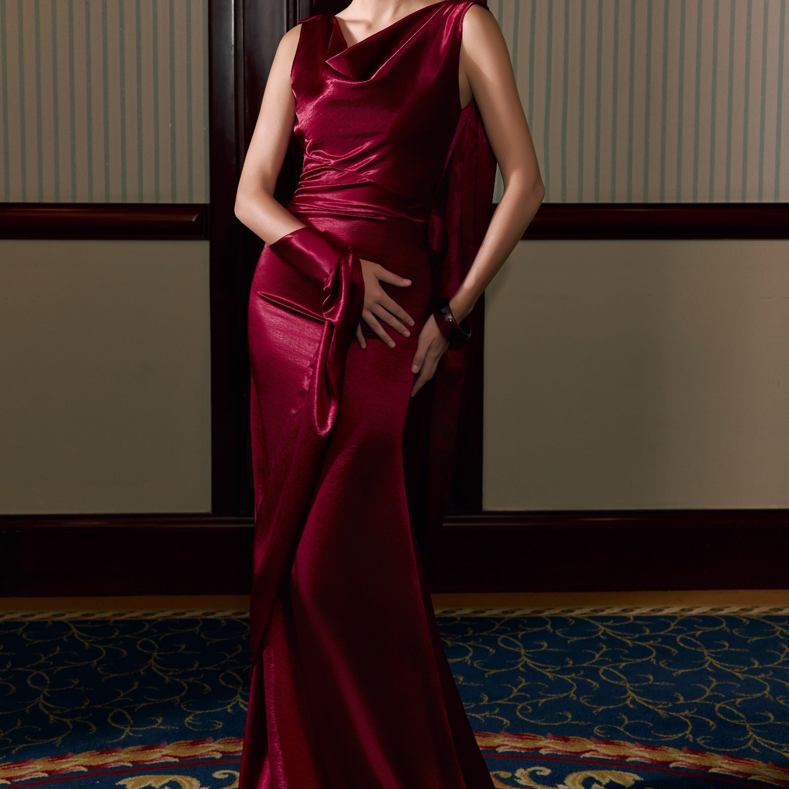 Réverie Cowl Maxi Dress