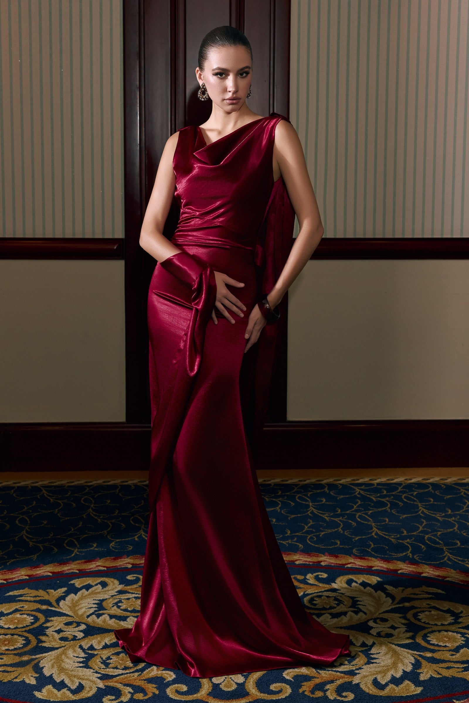 Réverie Cowl Maxi Dress