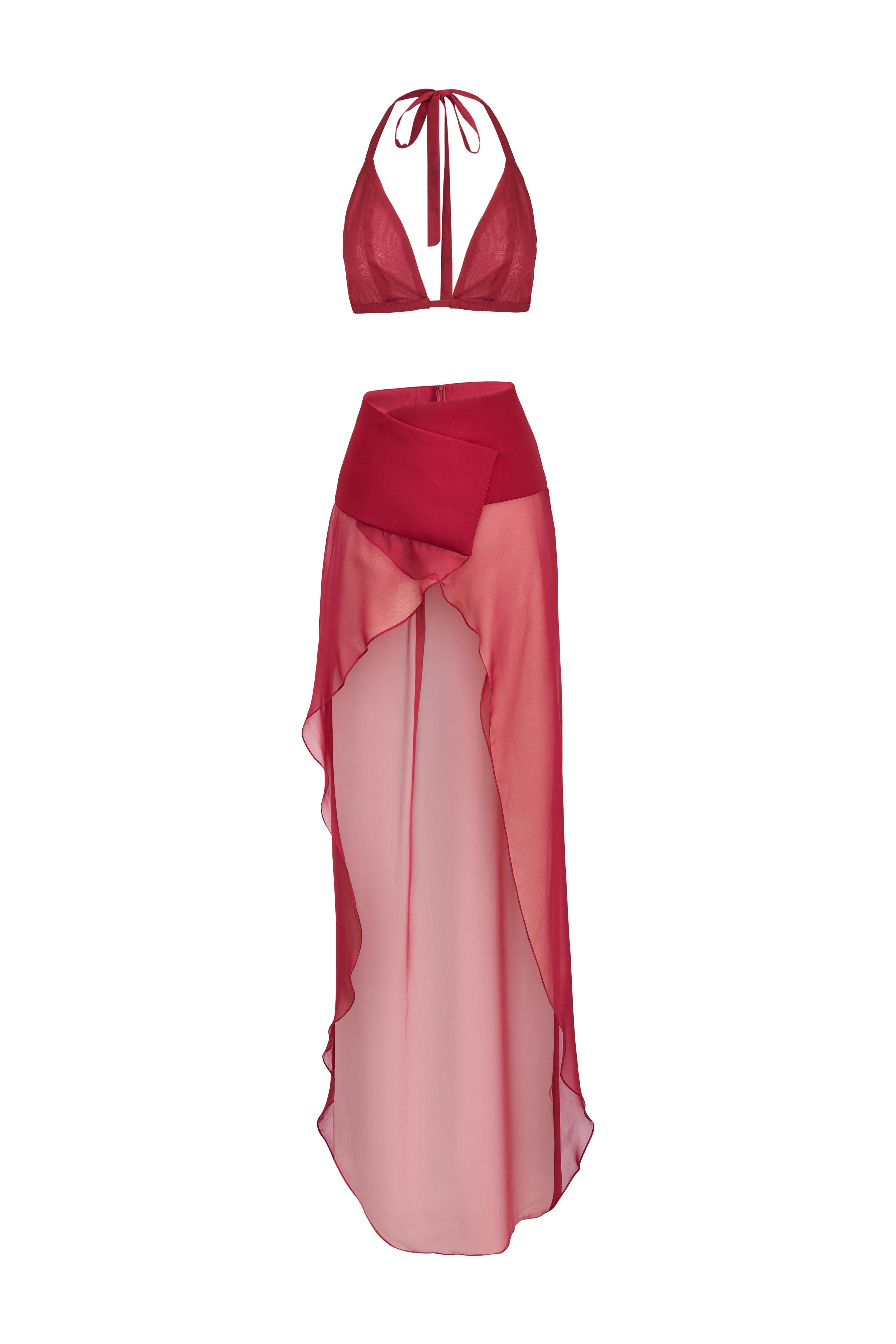 Riviera Asymmetric Skirt - MEAN BLVD