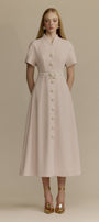 Rosalie Button Midi Dress - MEAN BLVD