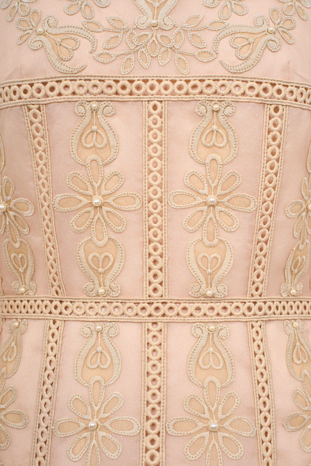 Serene Embroidery Midi Dress